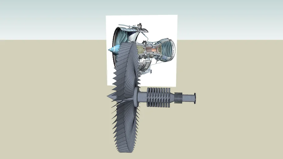 Trent 1000 Jet Engine | 3D Warehouse