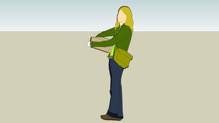 girl from sketchup 3D Warehouse