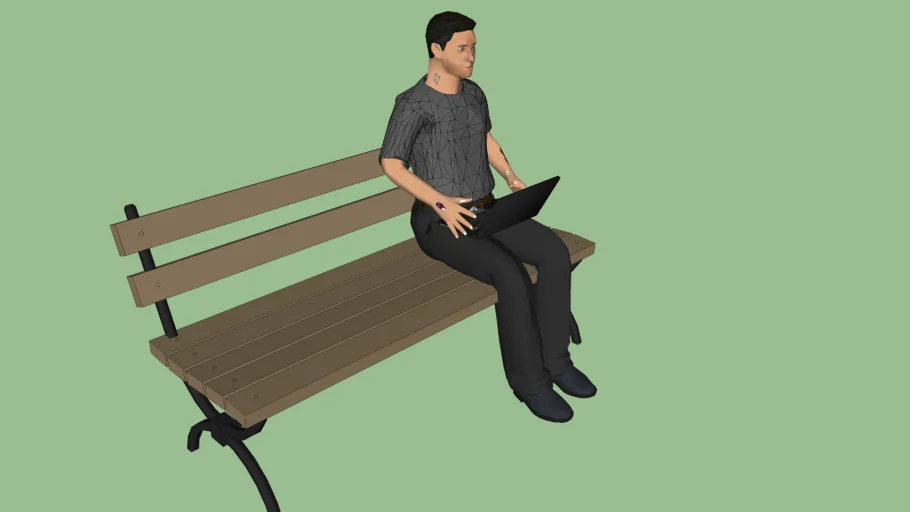 Man on Bench