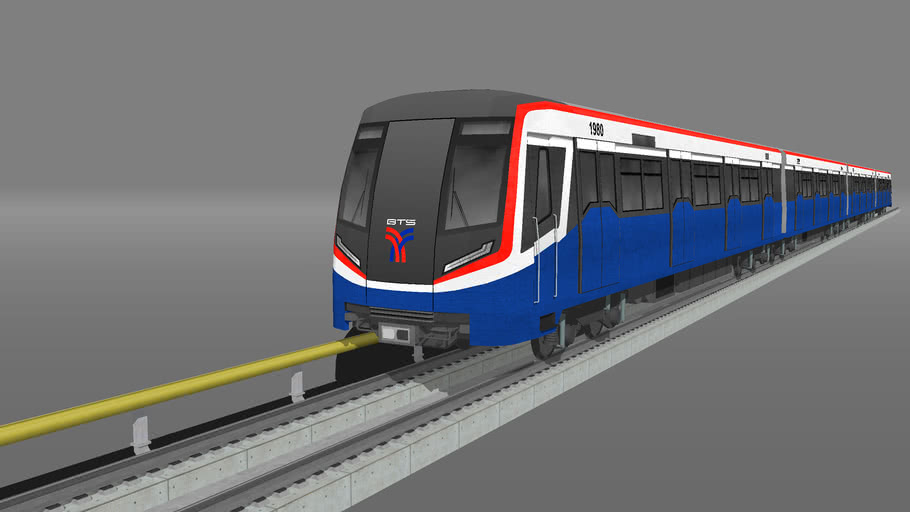 BTS SkyTrain CRRC Changchun EMUB3 3D Warehouse