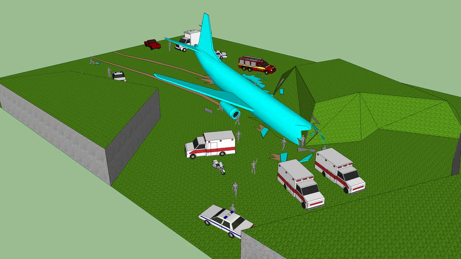 plane-crash-3d-warehouse