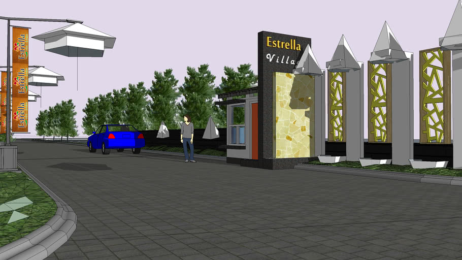 Residential Gate 3D Warehouse