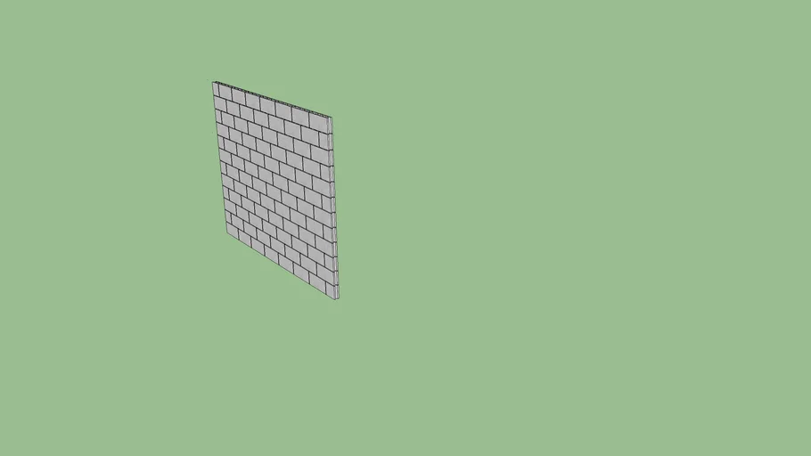 Wall cement block | 3D Warehouse
