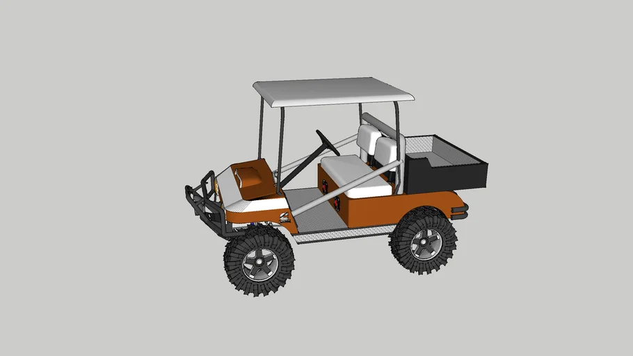 Fishing Cart to Golf Cart Attachment by Robert, Download free STL model