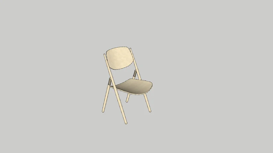 folding chair 3D Warehouse