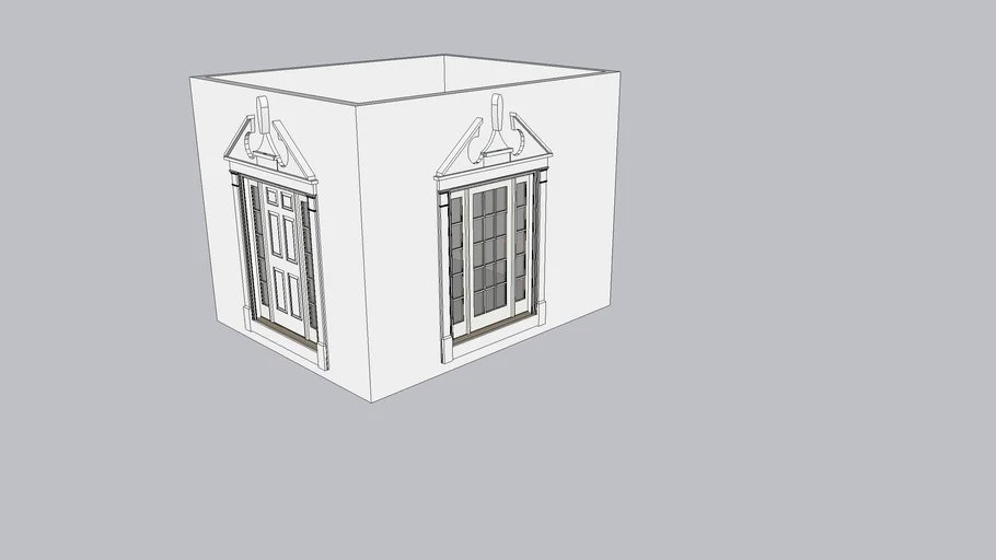 Colonial Doorway | 3D Warehouse