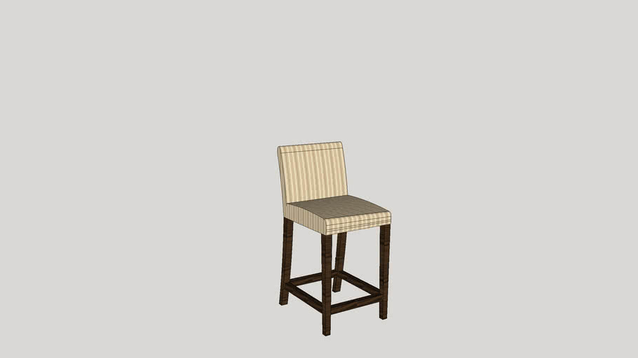 Ethan Allen Thomas Bar Stool 3D Warehouse