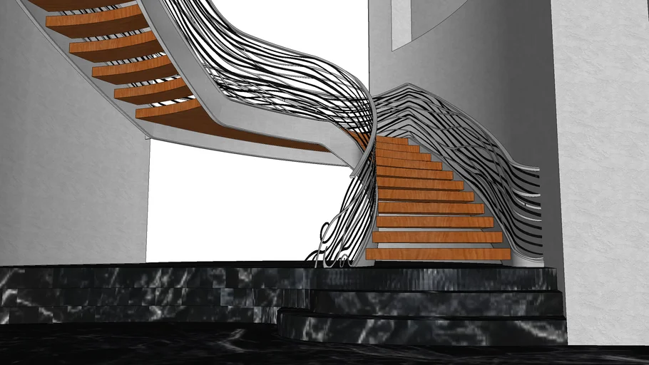 Interior Stair+Railing Rework 3.0 Curved Corners