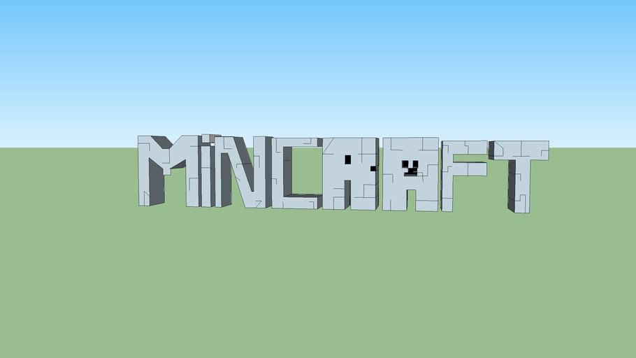 Minecraft Logo 3d Warehouse 4077