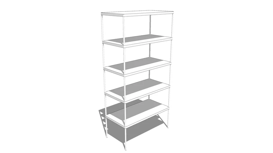 Shelf Floor Unit Intermetro (96x24x48) 3D Warehouse