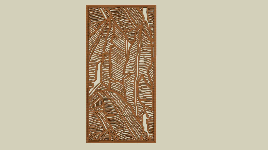 Leaf Pattern Decorative Wood Wall Panel