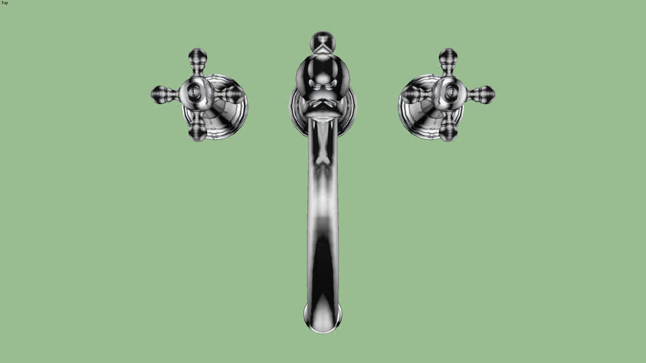 Tresa Chrome Two Handle Widespread Lavatory Faucet with Cross Handles by Brizo | 65338LF-PC