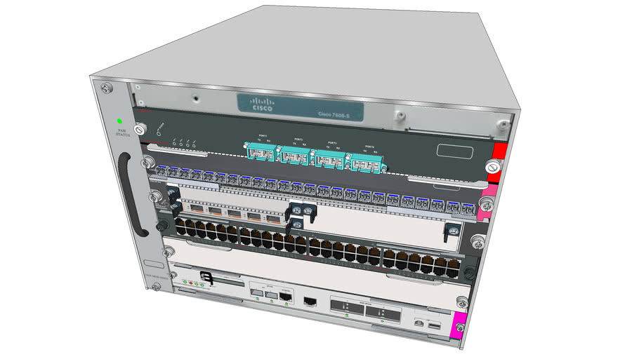 Cisco 7606s Edge or Border Router | 3D Warehouse