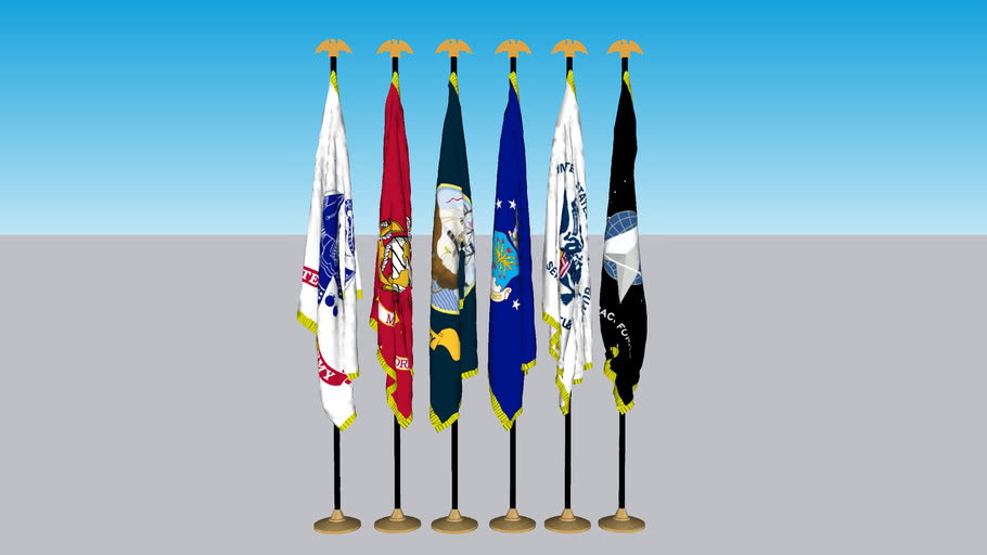 Defense flags 3D Warehouse