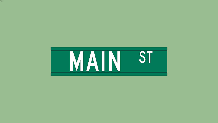 green-street-sign-all-caps-3d-warehouse