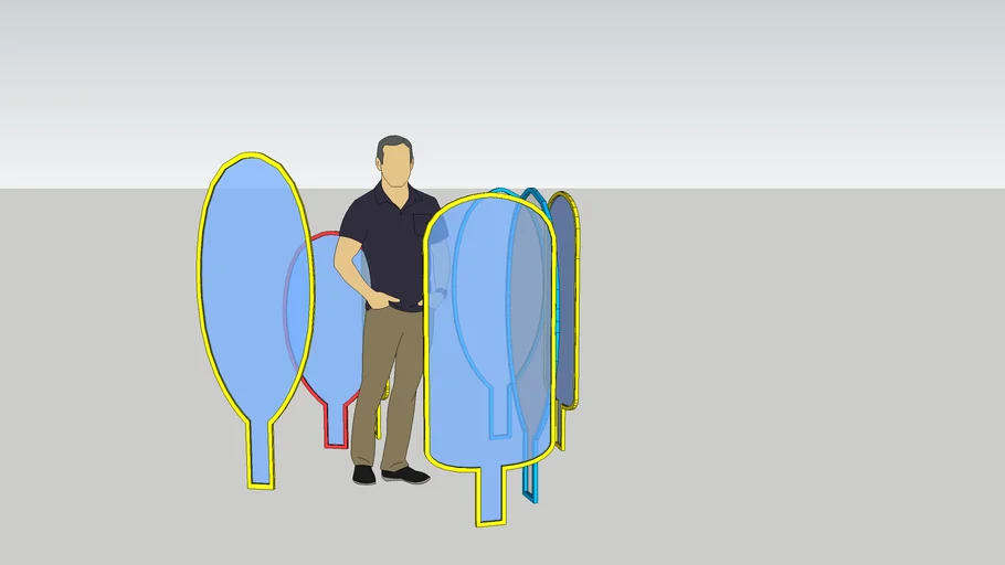 Modern Half Partition | 3D Warehouse