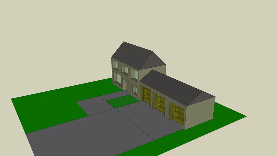 House with garage | 3D Warehouse
