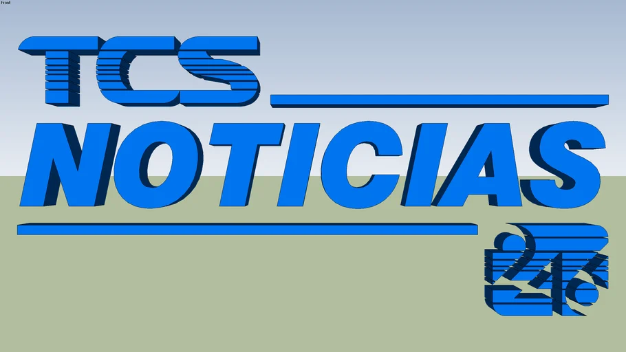 TCS Noticias logo (1987-1997) | 3D Warehouse