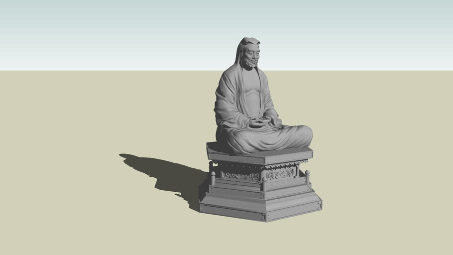 14.3D+Buddha+china+Statue+Bo De Dat Ma | 3D Warehouse