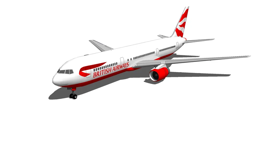 British Airways Flaming Red | 3D Warehouse