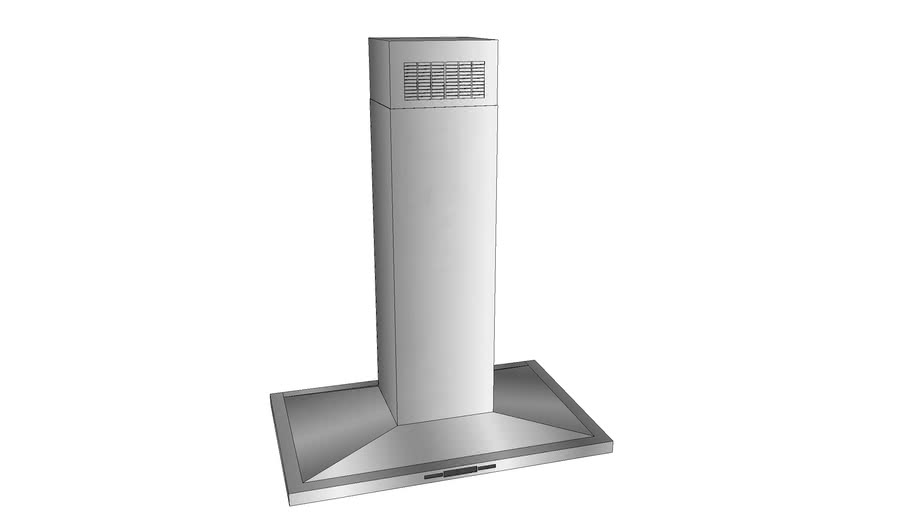 JXI8042WS 42' EuroStyle IslandMount Canopy Hood 3D Warehouse