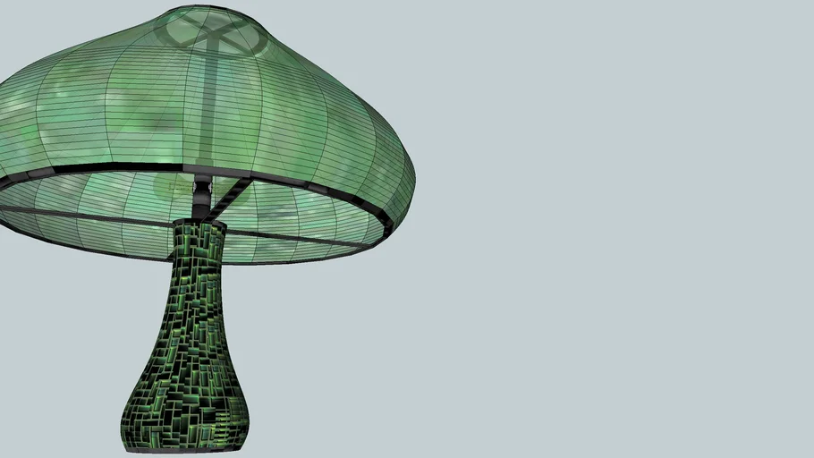 Table Lamp Mushroom Shade | 3D Warehouse