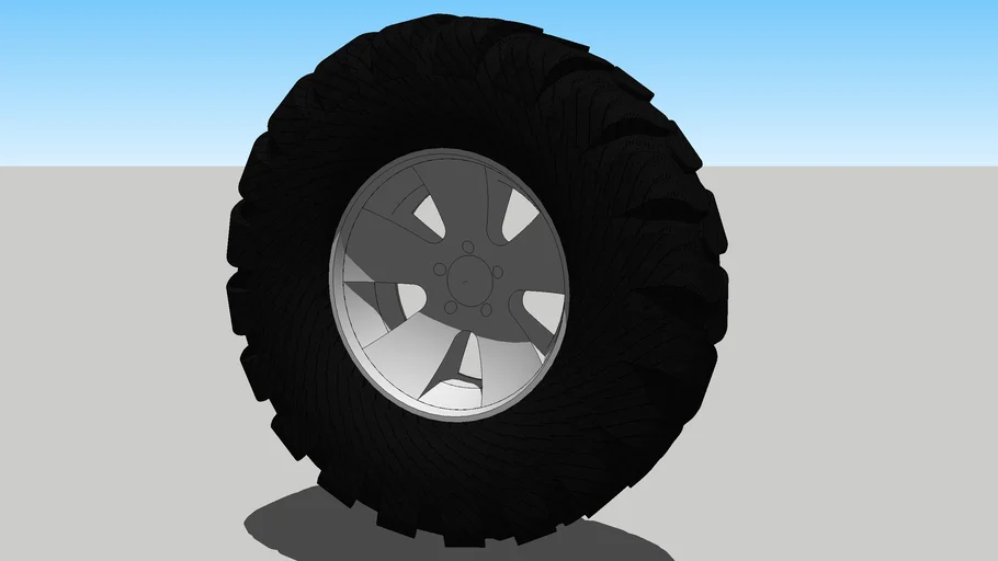 Off road wheel 5 3D Warehouse