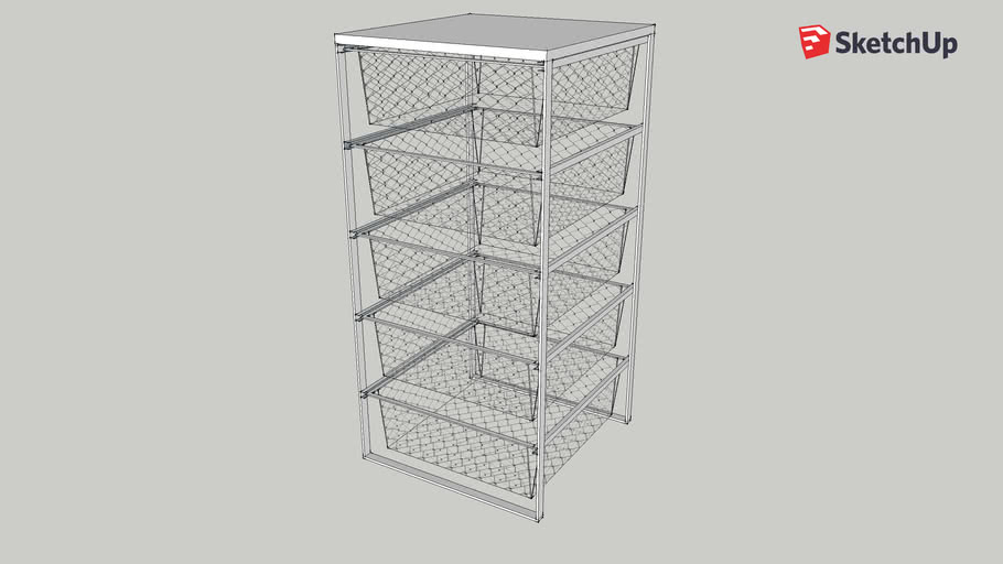 Wire Basket Storage | 3D Warehouse