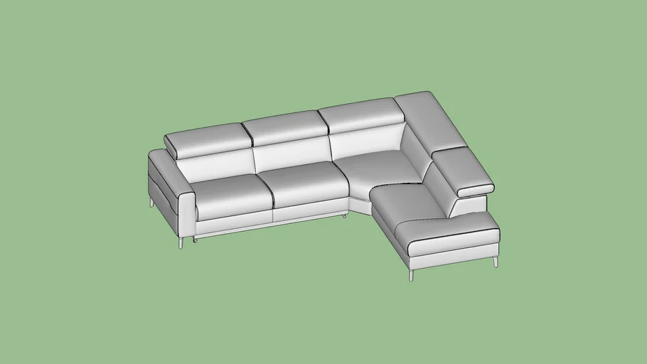 Sofa L Shape 3d Warehouse