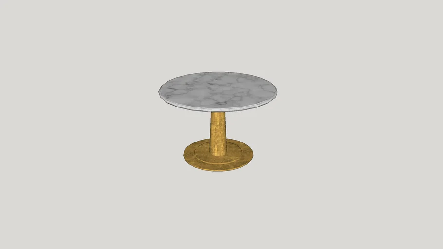 Round Marble Top Entry Table 3D Warehouse