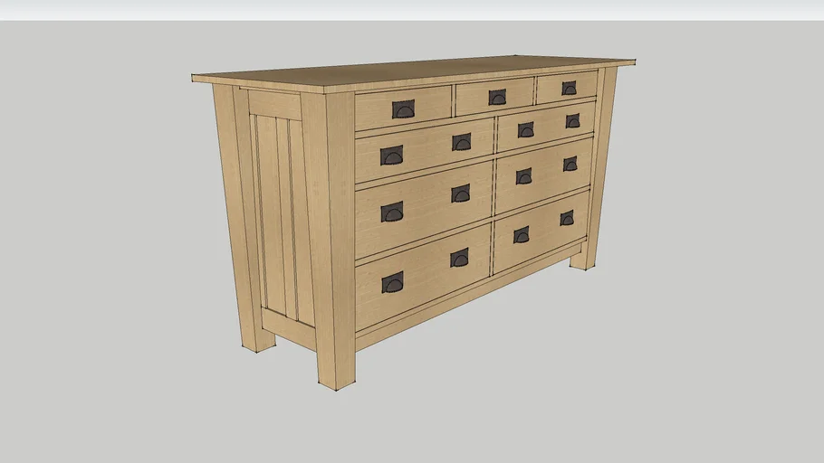Craftsman Dresser 3D Warehouse