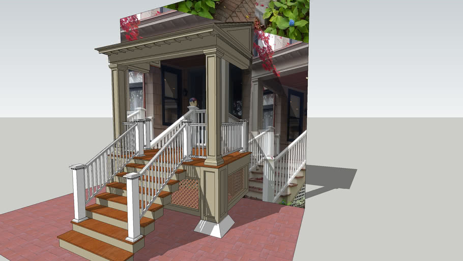front porch, entrance 3D Warehouse