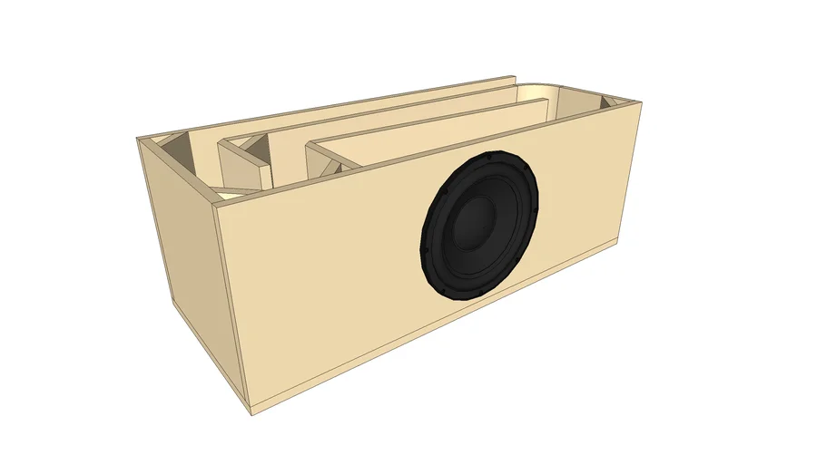 Hybrid Audio Technologies Clarus C12 Subwoofer Transmission Line 3D