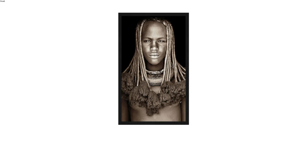 Gobelin 85-135cm WH1871 + L4050 black, Himba girl Namibia MondiArt