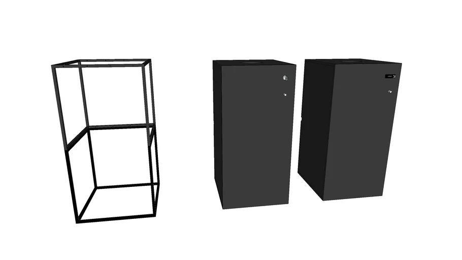 GRID Double locker | 3D Warehouse