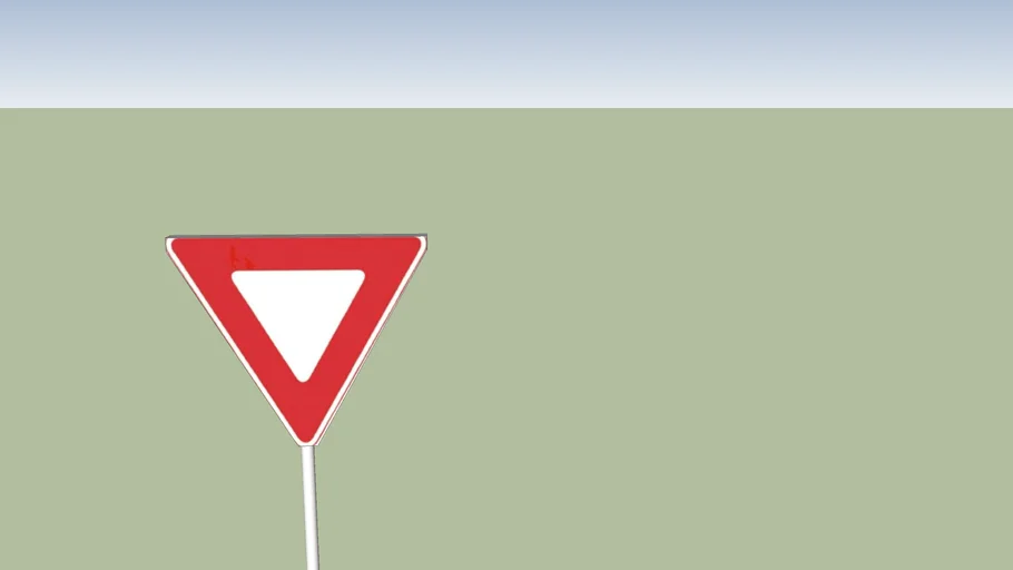 Standard Yield Sign 3D Warehouse