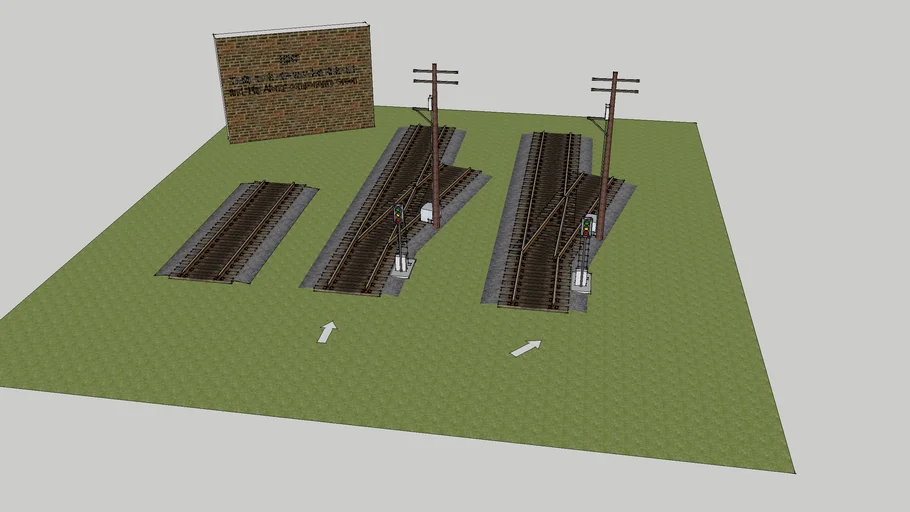 Train Track Switch 3D Warehouse