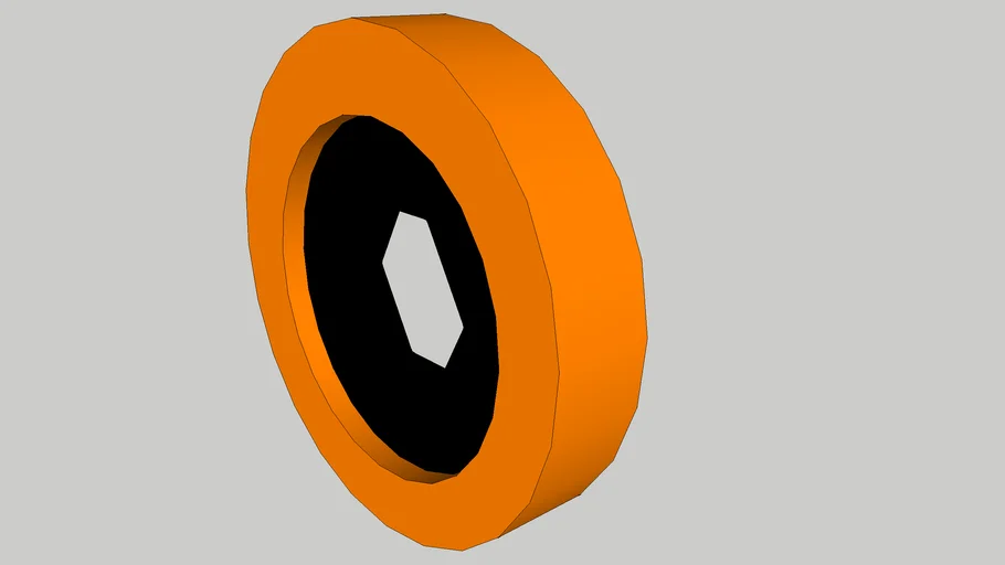 banebot 1 3.8 wheel orange