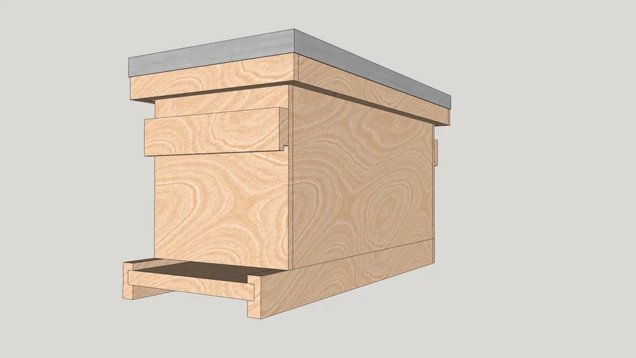 Beehive 5-Frame Langstroth Nuc | 3D Warehouse