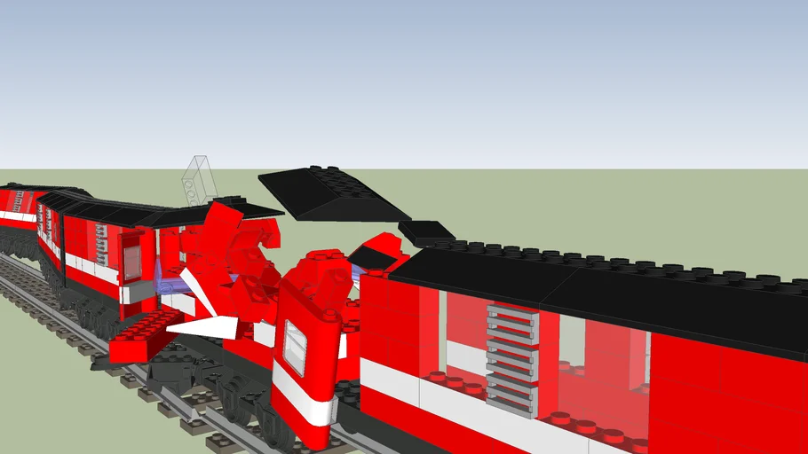 forseelser Onkel eller Mister cafeteria Lego Train Crash | 3D Warehouse