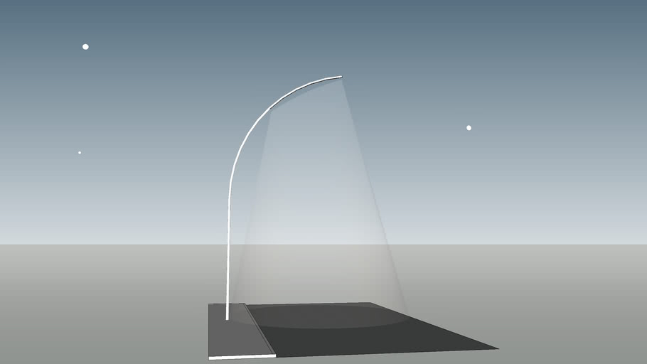 LED Post tube Lampione a LED Concept 3D Warehouse