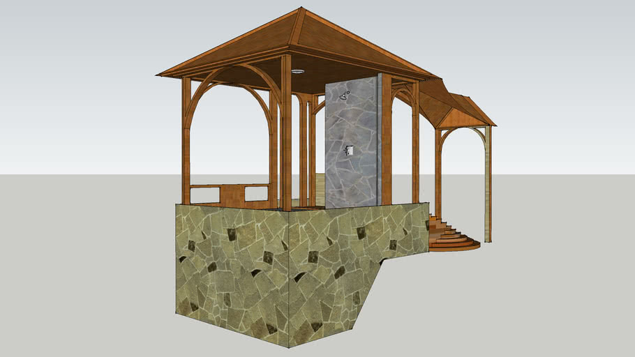 Outdoor Shower (colored) | 3D Warehouse