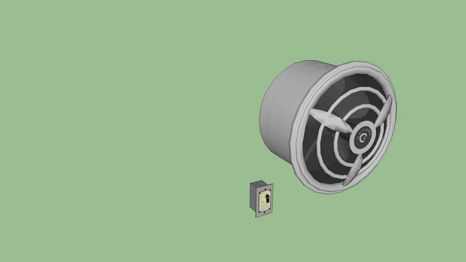 NuTone Vintage Stove Exhaust Fan 2 3D Warehouse