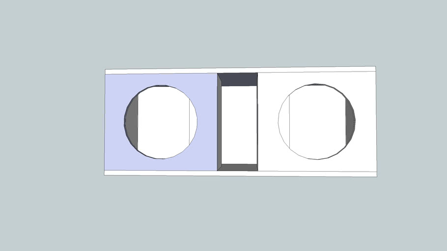 Sub box for 2 12s or 2 15s 3D Warehouse