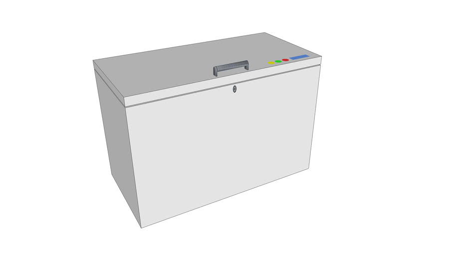 Horizontal Chest Freezer 3D Warehouse