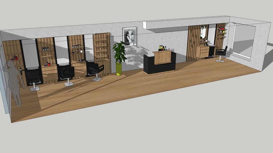 Salon de coiffure 3D Warehouse