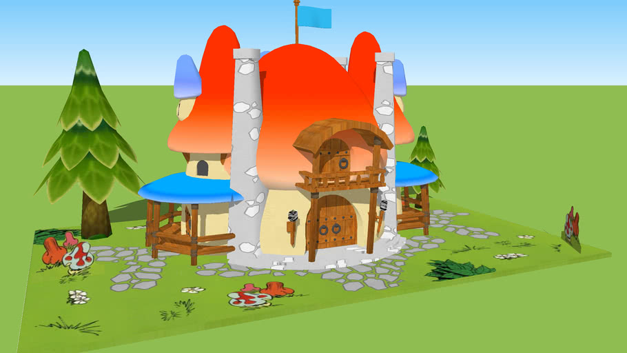 Smurf Castle. 3D Warehouse