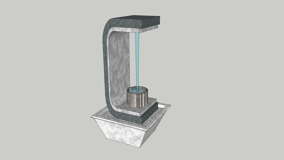 Water Fountain Stone 3D Warehouse