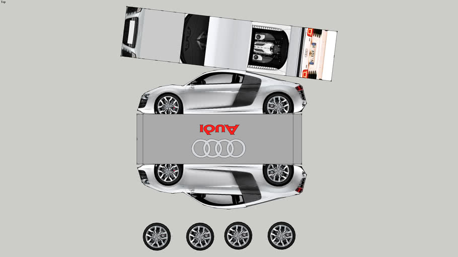 Audi R8 papercraft