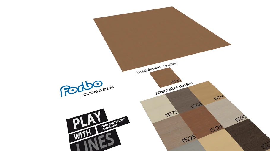 Marmoleum Modular PL31 Floorplan 3D Warehouse